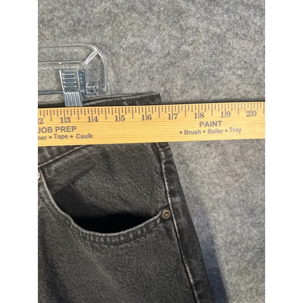 Vintage Levis 560 Men 36/32 Faded Black Loose Fit Straight Leg Jeans Made in USA